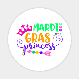 Fun Mardi Gras Princess Magnet